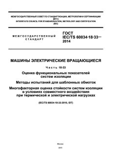 ГОСТ IEC/TS 60034-18-33-2014